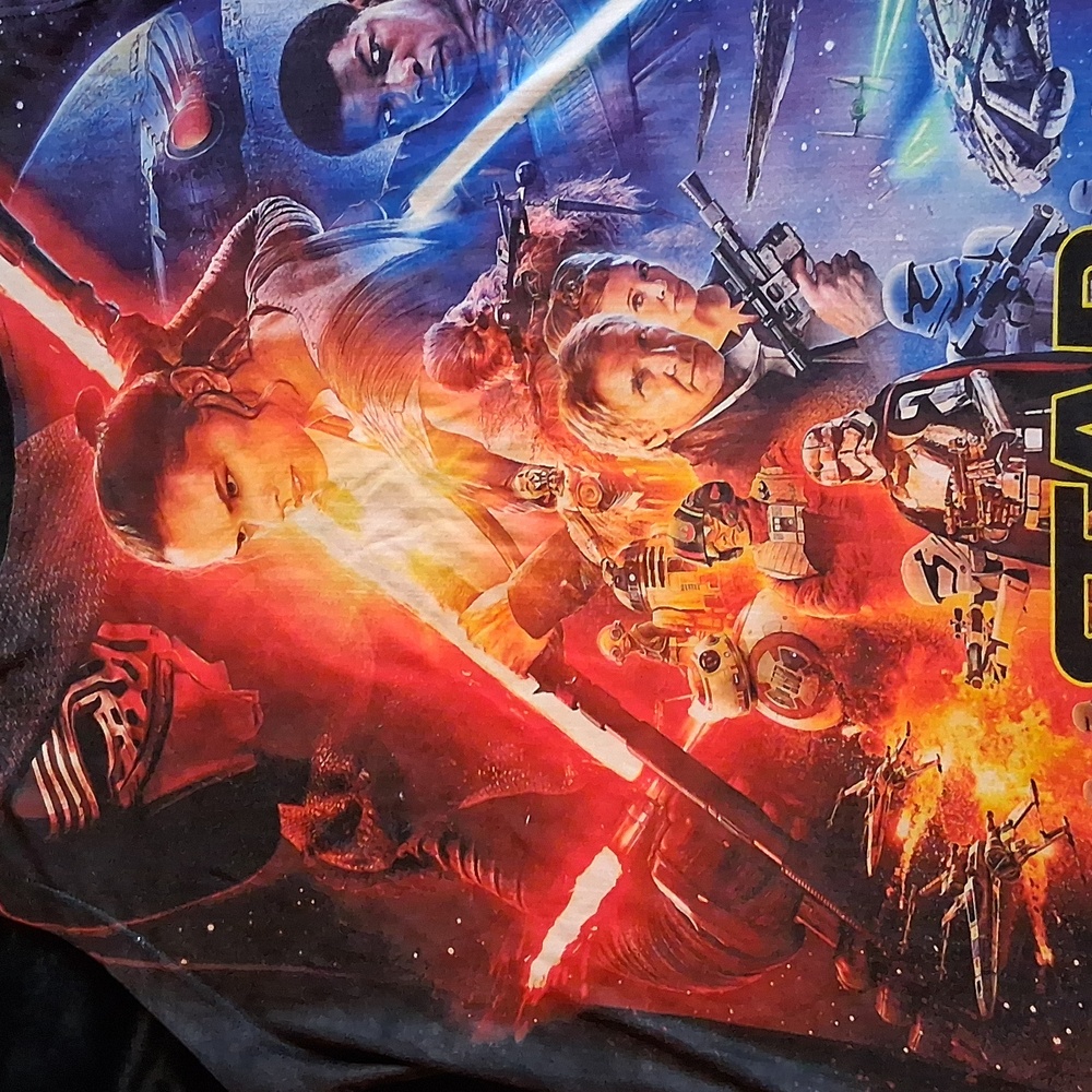 Star Wars Kids Tank Top - Black with Colorful Force Awakens Design - Picture 2 of 5